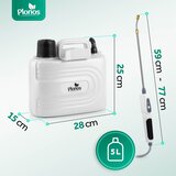 Plonos 5l baterijski tlačni raspršivač s podesivom mlaznicom PL-608 | shoptok.hr