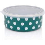 Metalac posuda za čuvanje hrane BELE TUFNE NA ZELENOM 16cm/1,3lit | ePonuda.com