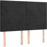  Okvir za krevet s uzglavljem crni 140x200 cm baršunasti | shoptok.hr
