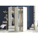 XORA omara s klasičnimi vrati, bela, hrast sonoma | Shoptok.si