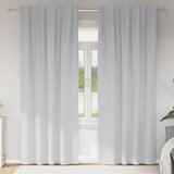  Zavjese za blackout s prstenovima 2 pcs Svijetlo Siva | Eponuda.com