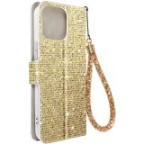 AVIZAR Ovitek z blešcicami za iPhone 14 Pro Max, vgrajena denarnica, Disco Glam Edition - zlata, (20938248) Cene