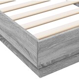  Okvir kreveta za pod Siva Sonoma 80 x 200 cm Konstruirano drvo | shoptok.hr