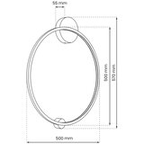  LED zidna svetiljka SATURNO LED/25W/230V prečnika 50 cm IP44 zlatna | Eponuda.com