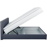CARRYHOME POSTELJA Z VZMETNICO 120 cm x 200 cm , tekstil temno modra | Shoptok.si