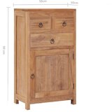 vidaXL Komoda 50 x 30 x 90 cm od masivne tikovine | shoptok.hr