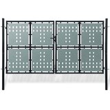 Crna jednokrilna ogradna vrata 300x150 cm Cijene