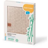 BabyOno Pletena bambus dekica 75x100 cm, svijetlo bež | shoptok.hr