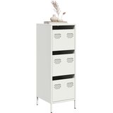 vidaXL Visoka komoda bijela 39x35x103,5 cm čelična | shoptok.hr