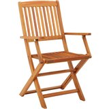 Maison Chic Zložljivi Vrtni Stoli - Stol za vrti 4 kosi trden evkaliptusov les JS2901, (21876377) Cene