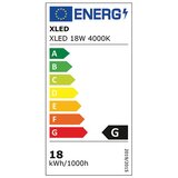 Xled 18W 4000K black Ugradni okrugli LED panel,1980Lm,φ221*29mm, otvor rupe:195mm,Ra80,IP20 crni | Eponuda.com