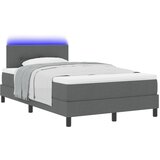 vidaXL box spring postelja z vzmetnico & LED temno siva 120x190 cm tkanina Cene