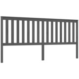 Maison Chic posteljno vzglavje - vzglavna omarica - nočna omarica sivo 206x6x101 cm trdna borovina, (21705275) Cene