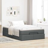 vidaXL okvir za krevet s madraca tamnosivi 120x190 cm od tkanine | shoptok.hr