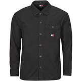 Tommy Jeans Srajce z dolgimi rokavi TJM ESSENTIAL SOLIDOVERSHIRT Črna | Shoptok.si