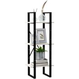 vidaXL ormarić za knjige s 3 razine bijeli 40 x 30 x 105 cm borovina | shoptok.hr