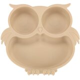  Silikonski pribor u obliku sove, 9 el. bež | shoptok.hr
