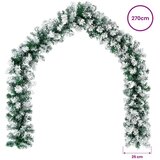  Božićni vijenci Zelena i bijela 270 cm PVC - Bijela bez LED svjetala | shoptok.hr