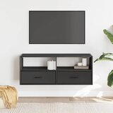 TV ormarić crni 100 x 31 x 39,5 cm konstruirano drvo i metal | Eponuda.com