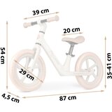 Nukido Light Flee bicikl bez pedala, bijelo rozi | shoptok.hr