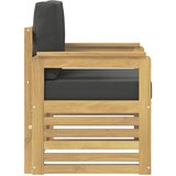  2 Komad Set vanjskih sofa Poliester Bijela i Antracit | shoptok.hr