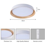 Brilagi LED prigušiva stropna svetiljka ORINO LED/54W/230V 3000-6000K bela, prečnik 43 cm + daljinski upravljač | Eponuda.com