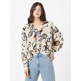 LA STRADA UNICA Bluza 'MIRIAM' moder denim / svetlo rjava / črna / off-bela | Shoptok.si