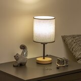  Brilagi - Stona lampa NUBILA WOOD 1xE27/25W/230V hrast/siva | Eponuda.com