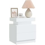 vidaXL nočna omarica bela 45x35x52 cm iverna plošča | Shoptok.si