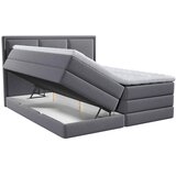 MID.YOU POSTELJA BOXSPRING 140 cm x 200 cm , tekstil temno siva | Shoptok.si