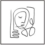 Styler Plakat v okvirju 50x50 cm Linear Face - Styler Cene