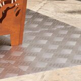  Stepenica Četvrtasti 4 pcs Srebrno 50 x 50 cm Aluminij | shoptok.hr