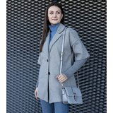 Gemre Gray coat with sweater sleeves Sameha | Shoptok.si