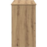 vidaXL Toaletna miza z ogledalom Oblikovan hrast 100x45x76 cm | Shoptok.si