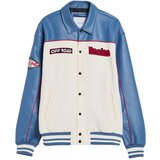 Bershka Prehodna jakna modra / rdeča / črna / naravno bela | Shoptok.si