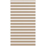 Zebra zavjesa Pješčano smeđa 125x230 cm Širina tkanine 120,9 cm Poliester | Shoptok.si
