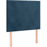 Box spring krevet s madracem tamnoplavi 90x200 cm baršunasti | shoptok.hr