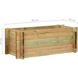 Povišena vrtna gredica za povrće od impregnirane borovine 80 cm | Eponuda.ba