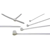 91073-1000 TYB25M kabelska vezica sa čeličnim perom 186 mm 4.80 mm bijela, prozirna s metalnim jezikom 1000 St.