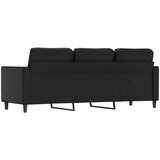  Kavč trosed črn 180 cm umetno usnje | Shoptok.si