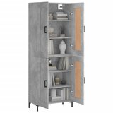  Visoka komoda siva betona 69,5x34x180 cm od konstruiranog drva Slike