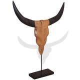  Skulptura bikove lobanje iz tikovine 66x15x88 cm, (21826822) | Shoptok.si