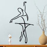 Wallity Zidna dekoracija Ballerina 3, 70x0.15x41 cm, 1.5 mm, Crna | ePonuda.com