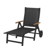 Vrtni ležalniki in počivalniki ASS COMFORT aluminijasti ležalnik – antracit + črna Cene