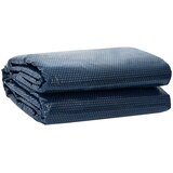 vidaXL Pokrov za bazen visoke kakovosti Črna in modra 975 x 488 cm PE, (5000221607) | Shoptok.si