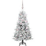 vidaXL Umjetno božićno drvce s nogom s stalakom Zelena 120 cm PE i PVC | shoptok.hr