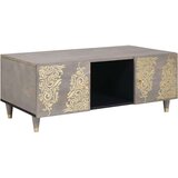 vidaXL Klubska miza Siva 100 x 54 x 40 cm trden mangov les Cene