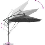  Senčnik Antracit 294 x 294 x 248 cm Poliester in aluminij, (5000187725) Slike