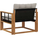  Set vanjskih sofa Čvrsto drvo akacije i Textilene Prirodna | shoptok.hr