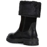 Geox Kožne čizme D IRIDEA M za žene, boja: crna, ravni potplat, s polutoplom podstavom, D04HRM 02246 C9999 | shoptok.hr